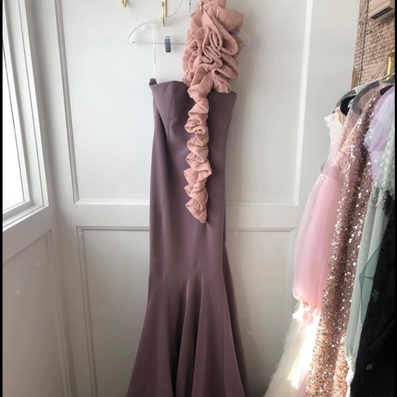 MNM Couture Ruffle Mermaid Gown - Picture 3 of 4